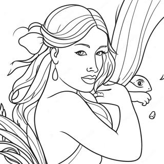 Sensual Fantasy Scene Coloring Page 1262-1015