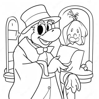 Scrooge And The Ghost Of Christmas Past Coloring Page 12657-10262