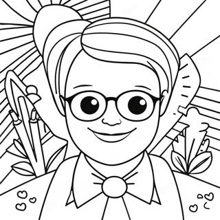 Romero Britto Coloring Pages