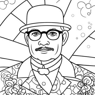 Romero Britto Coloring Page 12666-10268