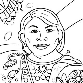 Colorful Romero Britto Art Coloring Page 12667-10270