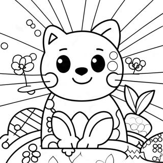 Colorful Romero Britto Art Coloring Page 12667-10271