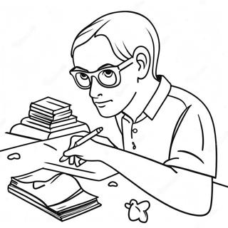 Creative Artist At Work Coloring Page 12687-10286