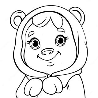 Masha And The Bear Coloring Page 12706-10298