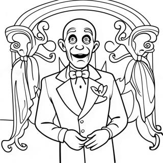 Disney Haunted Mansion Ghostly Portrait Coloring Page 12716-10318