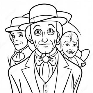 Disney Haunted Mansion Ghostly Portrait Coloring Page 12716-10319