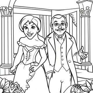 Disney Haunted Mansion Ghostly Portrait Coloring Page 12716-10320