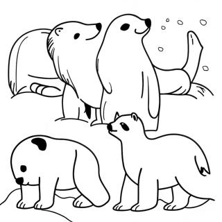 Arctic Animals Coloring Page 1271-1012