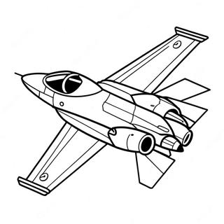 Fighter Jet In Flight Coloring Page 12727-10315