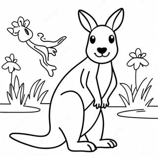 Kangaroo Coloring Pages