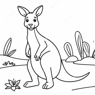 Kangaroo Coloring Page 12766-10348