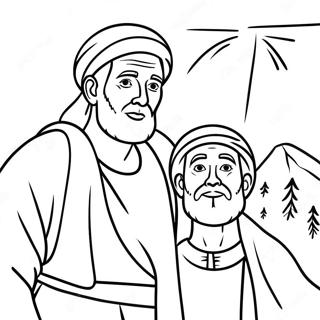 Abraham And Isaac Coloring Pages