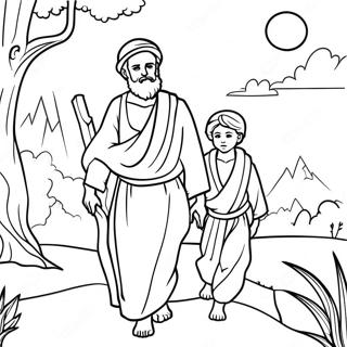 Abraham And Isaac Coloring Page 12776-10354