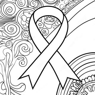 Cancer Awareness Ribbon Coloring Page 12786-10358