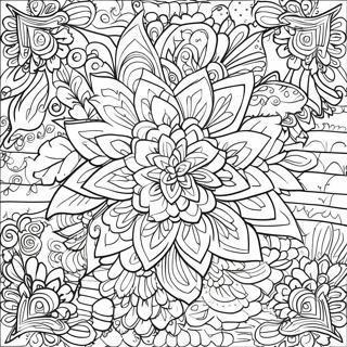 Colorful Papel Picado Designs Coloring Page 12817-10383