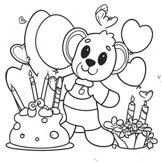 Happy Anniversary Celebration Coloring Page 12826-10390