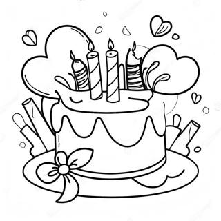 Happy Anniversary Celebration Coloring Page 12826-10392