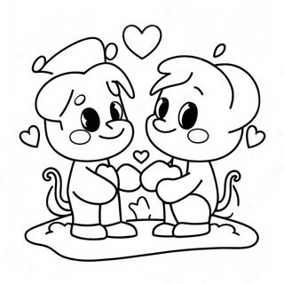 Romantic Happy Anniversary Coloring Page 12827-10395