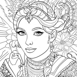 Ice Spice Portrait Coloring Page 12846-45582