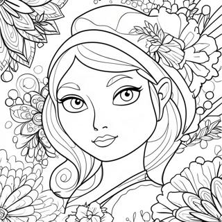 Ice Spice Portrait Coloring Page 12846-45584