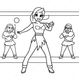 Ice Spice Performing On Stage Coloring Page 12847-10408