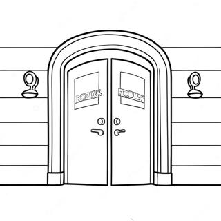 Roblox Doors Rush Coloring Page 12856-10410