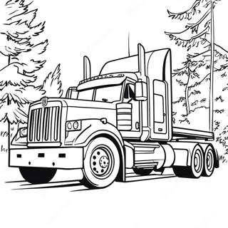 Big Rig Diesel Truck Coloring Page 12867-10421