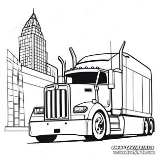 Big Rig Diesel Truck Coloring Page 12867-10423