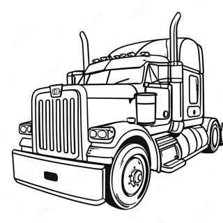 Big Rig Diesel Truck Coloring Page 12867-10424