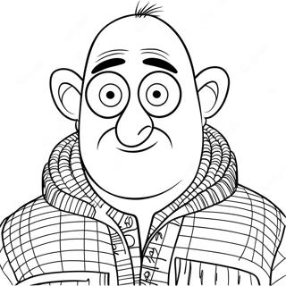 Gru Coloring Page 12896-10442