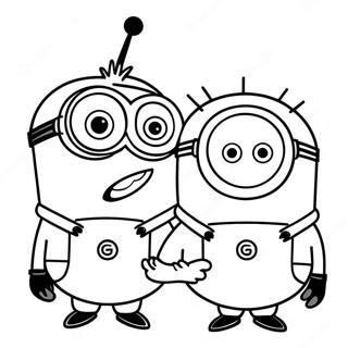 Minions With Gru Coloring Page 12897-10445