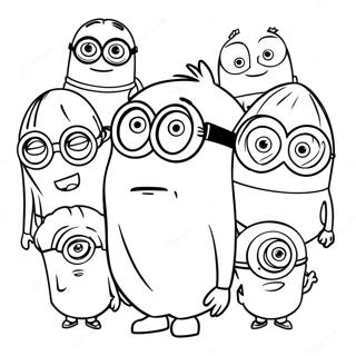 Minions With Gru Coloring Page 12897-10447