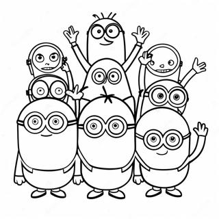 Minions With Gru Coloring Page 12897-10448