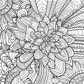 Bold Line Adult Mandala Coloring Page 12916-10458