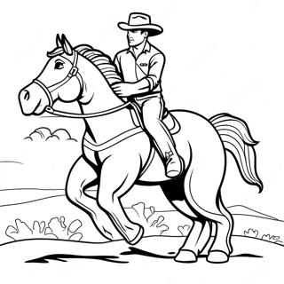 Bronco Coloring Pages