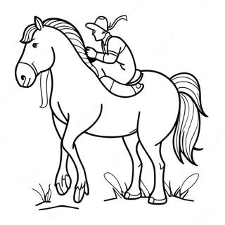 Bronco Coloring Page 1291-1022