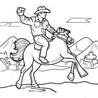 Bronco Coloring Page 1291-1023