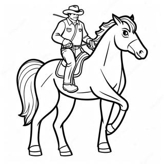 Bronco Coloring Page 1291-1073