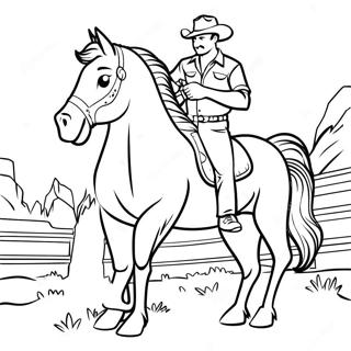 Bronco Coloring Page 1291-1074