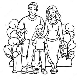 Happy Family Life Coloring Page 12927-10468