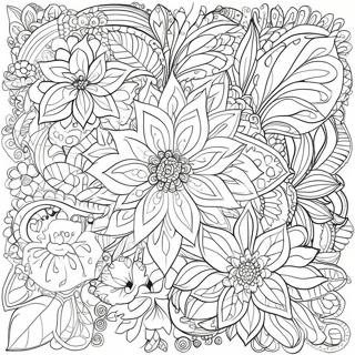 Intricate Plant Patterns Coloring Page 12976-10505