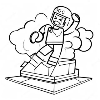 Epic Lego Fortnite Battle Coloring Page 13017-10537