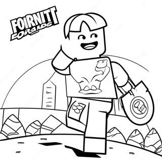 Epic Lego Fortnite Battle Coloring Page 13017-10539