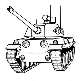 Military Tank Coloring Page 1302-1085