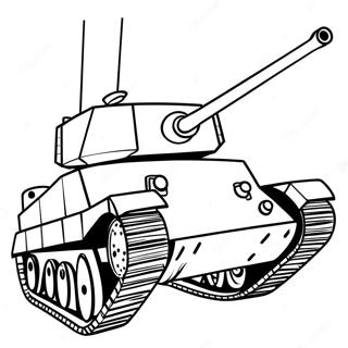 Military Tank Coloring Page 1302-1088