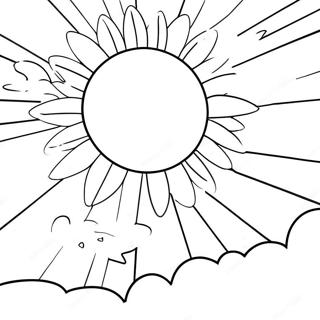 Sunny Blue Sky Coloring Page 13037-10551