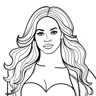 Beyonce Coloring Pages