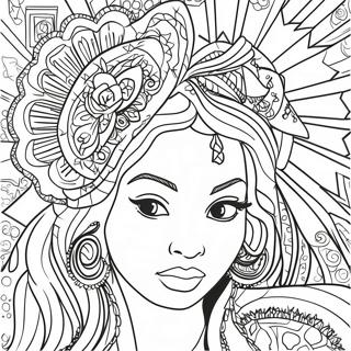 Beyonce Coloring Page 13056-10563