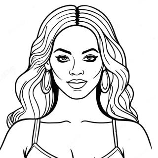 Beyonce Coloring Page 13056-10564