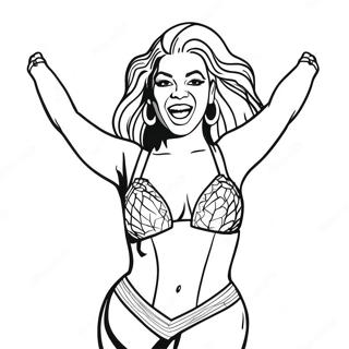 Beyonce Performing On Stage Coloring Page 13057-10568